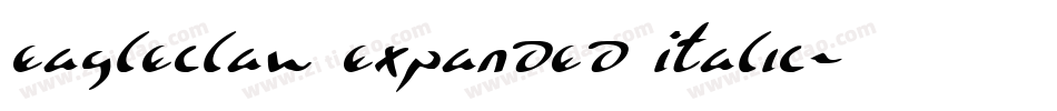 Eagleclaw Expanded Italic字体转换